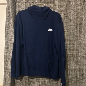 Nike navy blue cowl next hoodie
